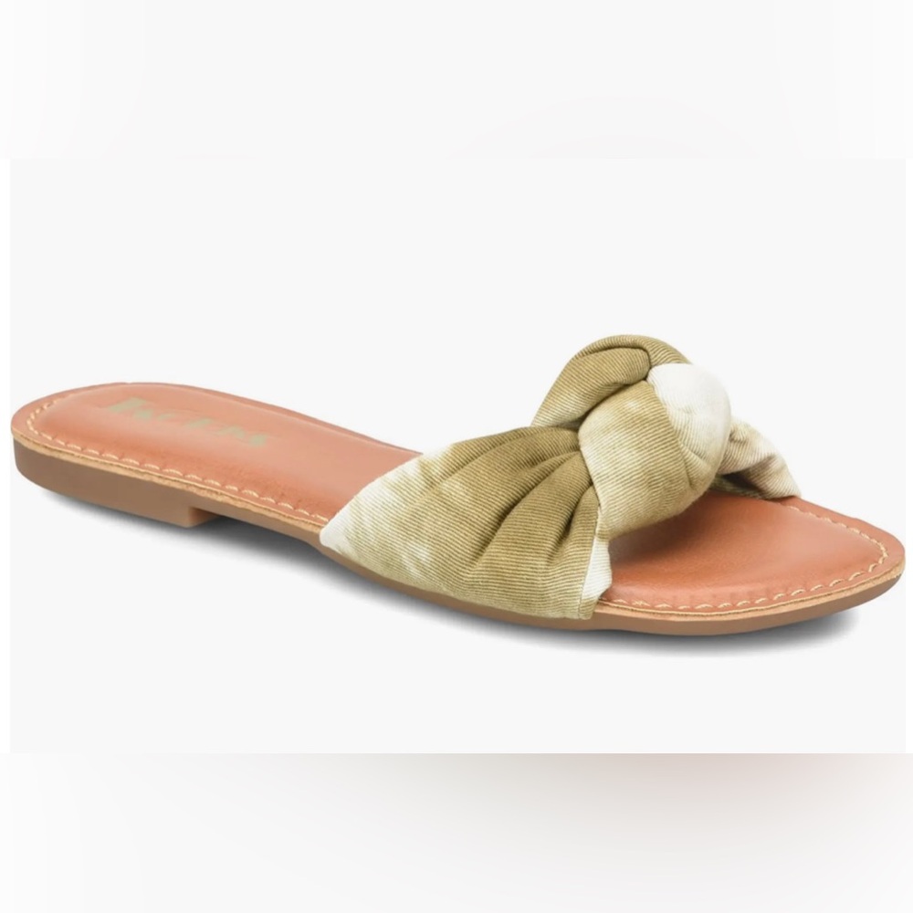 NWT KORKS Soleil Knot Sandal (Women)
8M, LIGHT GREEN TIE DYE